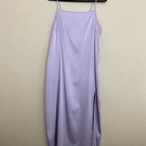 XL lavender silk slip dress. Worn once